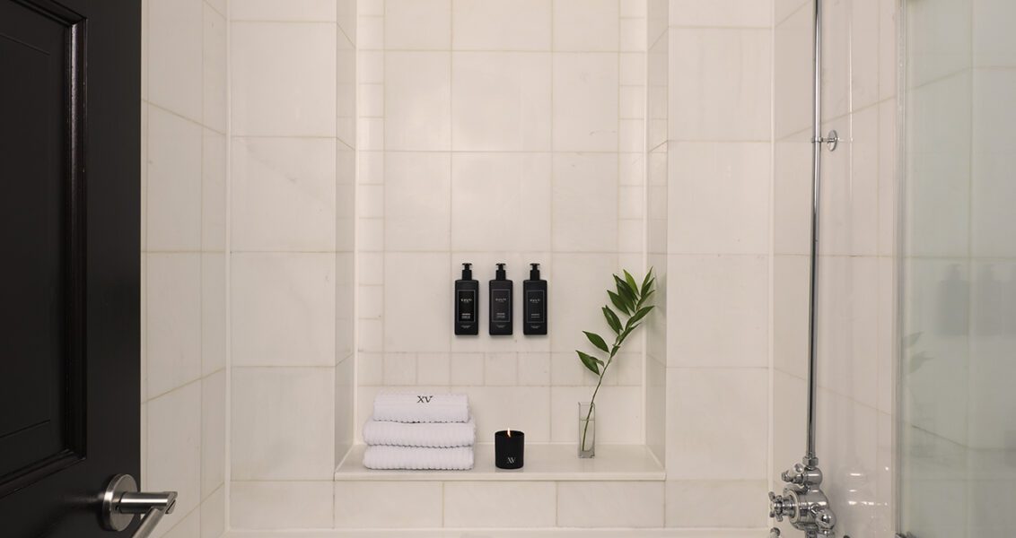 Bathroom of a Bromfield Suite